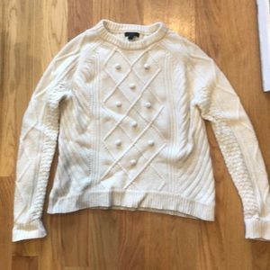 J. Crew cream sweater